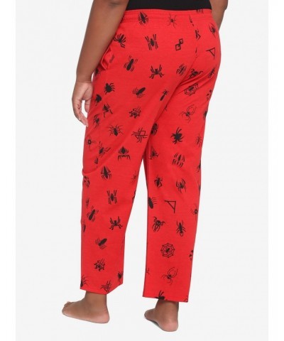 Marvel Spider-Man Logos Pajama Pants Plus Size $5.68 Pants