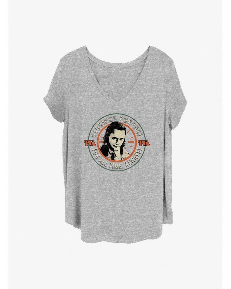 Marvel Loki Badge Girls T-Shirt Plus Size $9.25 T-Shirts