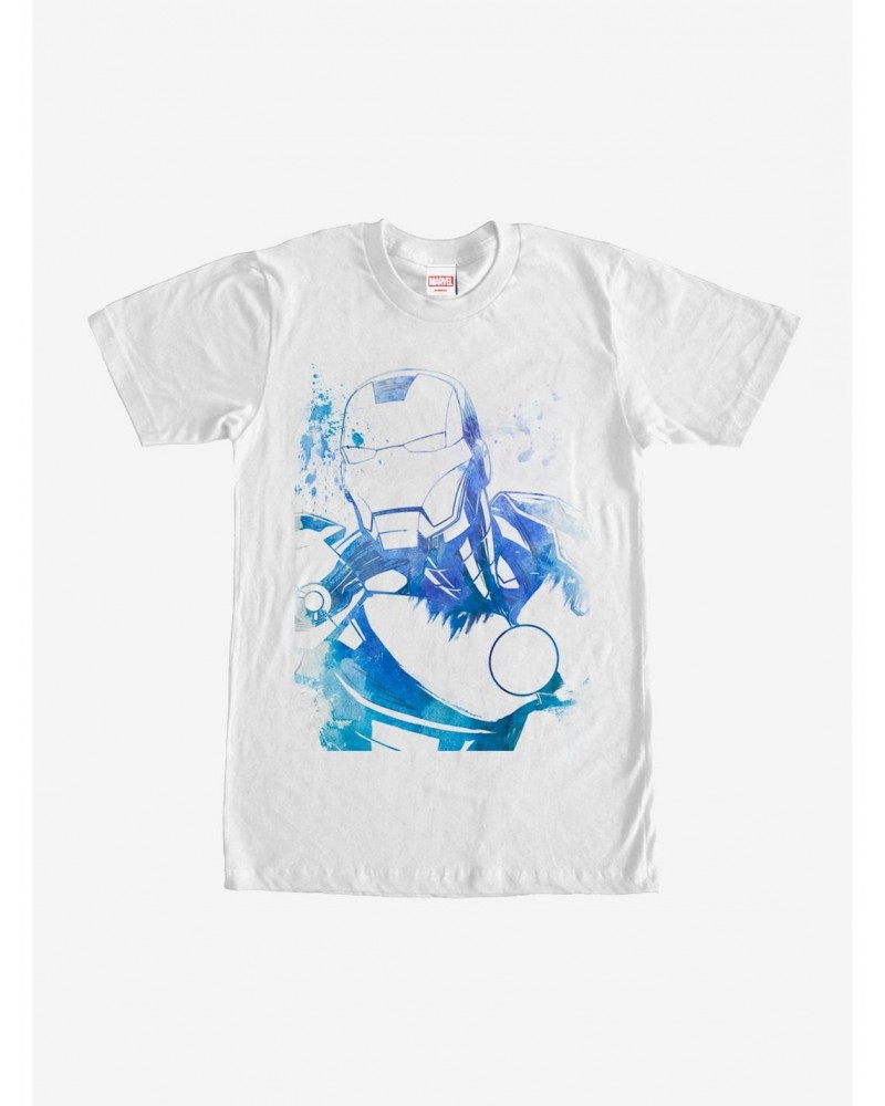 Marvel Iron Man Watercolor T-Shirt $7.46 T-Shirts