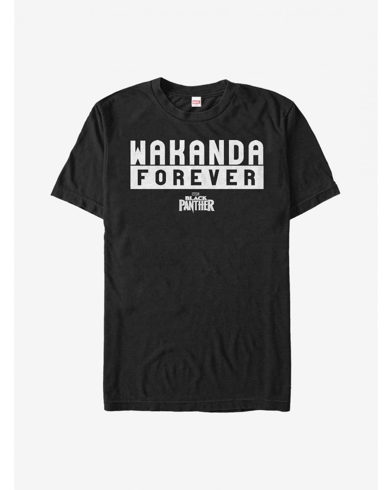 Marvel Black Panther Wakanda ForEver Mens T-Shirt $6.31 T-Shirts