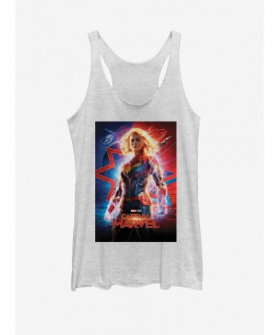 Marvel Captain Marvel Marvel Poster Girls Tank $8.91 Tanks