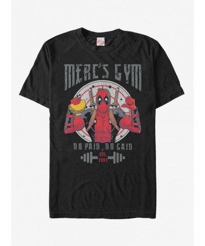 Marvel Deadpool Gym No Pain No Gain T-Shirt $9.56 T-Shirts