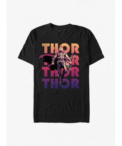 Marvel Thor: Love and Thunder God of Thunder and Lightning T-Shirt $6.69 T-Shirts