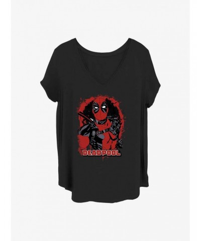 Marvel Deadpool Mercenary Girls T-Shirt Plus Size $8.32 T-Shirts