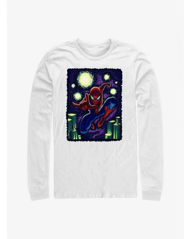 Marvel Spider-Man Starry New York Long-Sleeve T-Shirt $8.16 T-Shirts