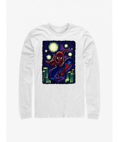 Marvel Spider-Man Starry New York Long-Sleeve T-Shirt $8.16 T-Shirts