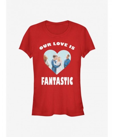 Marvel Fantastic Four Fantastic Love Girls T-Shirt $8.96 T-Shirts