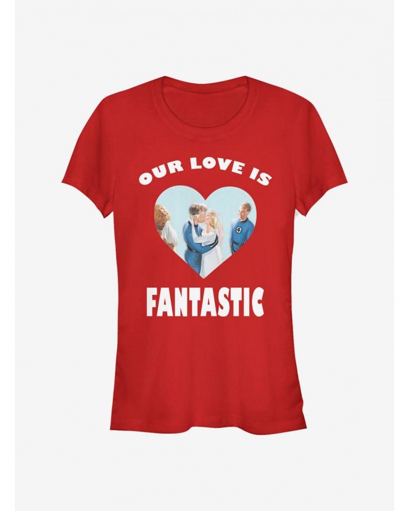 Marvel Fantastic Four Fantastic Love Girls T-Shirt $8.96 T-Shirts