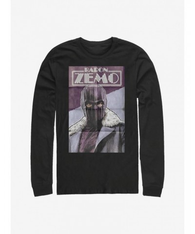 Marvel The Falcon And The Winter Soldier Zemo Poster Long-Sleeve T-Shirt $13.16 T-Shirts