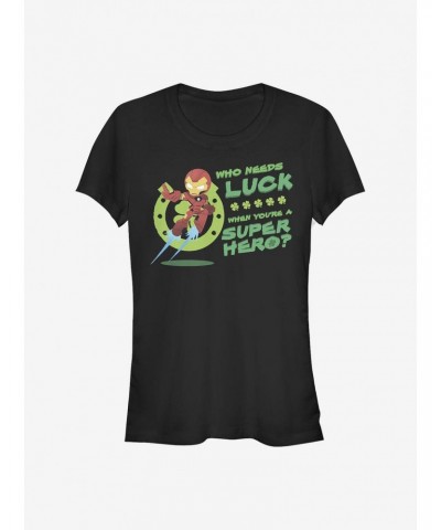 Marvel Iron Man Super Iron Luck Girls T-Shirt $5.98 T-Shirts