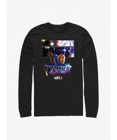 Marvel What If...? I Am The Watcher Panels Long-Sleeve T-Shirt $12.63 T-Shirts