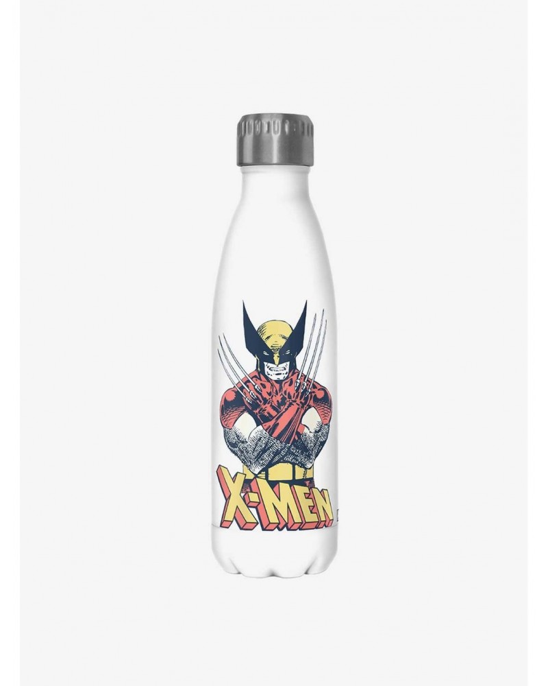 Marvel Vintage Wolverine Stainless Steel Water Bottle $8.37 Water Bottles