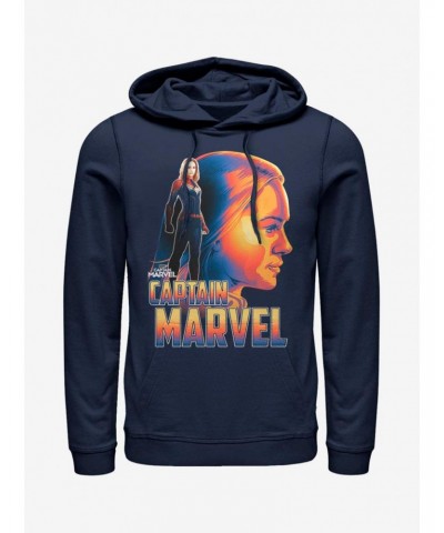 Marvel Captain Marvel Sil Cowl Neck Long-Sleeve Girls Top $14.73 Tops