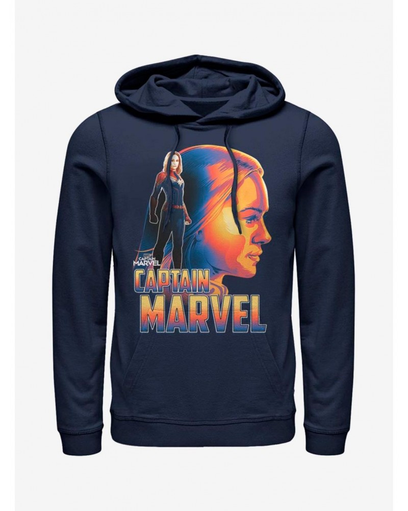 Marvel Captain Marvel Sil Cowl Neck Long-Sleeve Girls Top $14.73 Tops