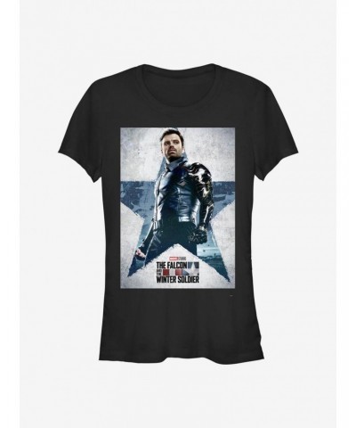 Marvel The Falcon And The Winter Soldier Poster Girls T-Shirt $7.77 T-Shirts