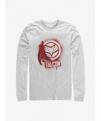 Marvel The Falcon And The Winter Soldier Falcon Spray Paint Long-Sleeve T-Shirt $10.26 T-Shirts