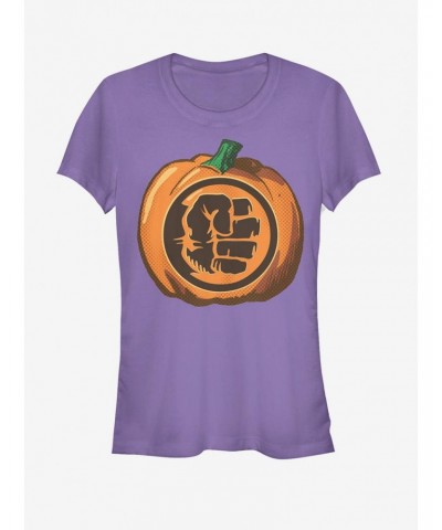 Marvel Halloween Hulk Fist Pumpkin Girls T-Shirt $9.56 T-Shirts