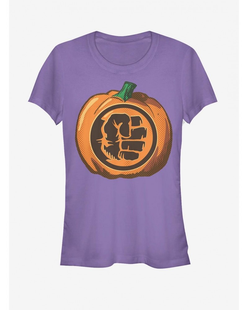 Marvel Halloween Hulk Fist Pumpkin Girls T-Shirt $9.56 T-Shirts