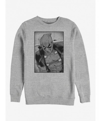 Marvel Deadpool Classic Grayscale Girls Sweatshirt $13.87 Sweatshirts