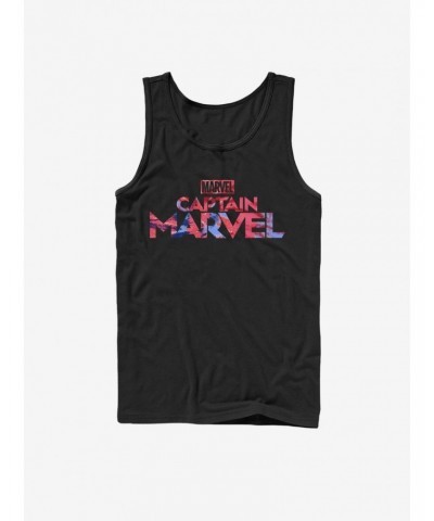 Marvel Captain Marvel Logo Tie-Dye Tank $6.77 Tanks