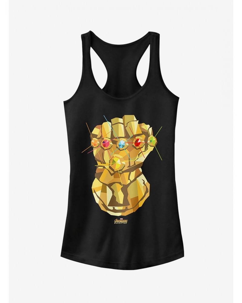 Marvel Avengers: Infinity War Geometric Gauntlet Girls Tanks $7.77 Tanks