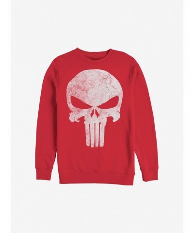 Marvel Punisher Punisher Distresskull Crew Sweatshirt $9.45 Sweatshirts