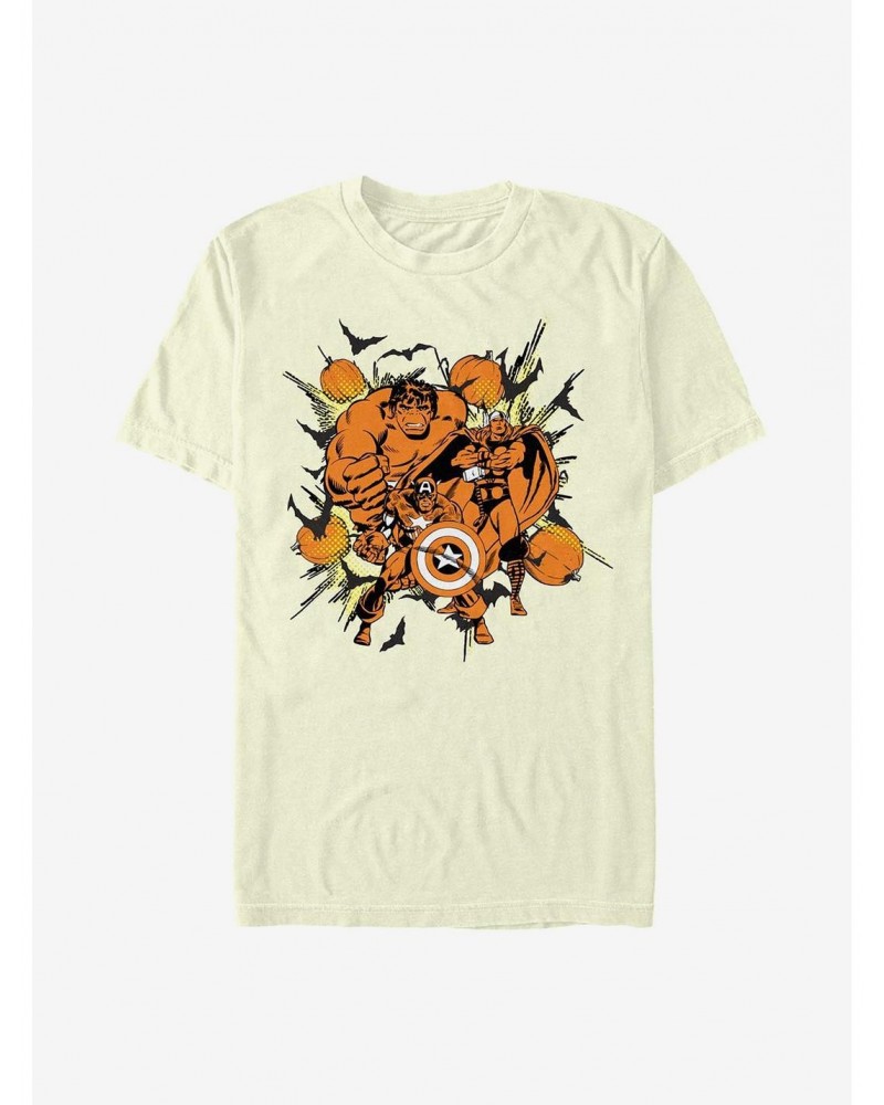 Marvel Avengers Group Pumpkin T-Shirt $6.88 T-Shirts