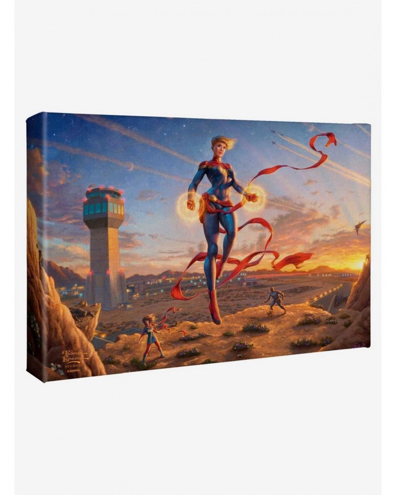 Marvel Captain Marvel Dawn of a New Day 10" x 14" Gallery Wrapped Canvas $37.08 Canvas