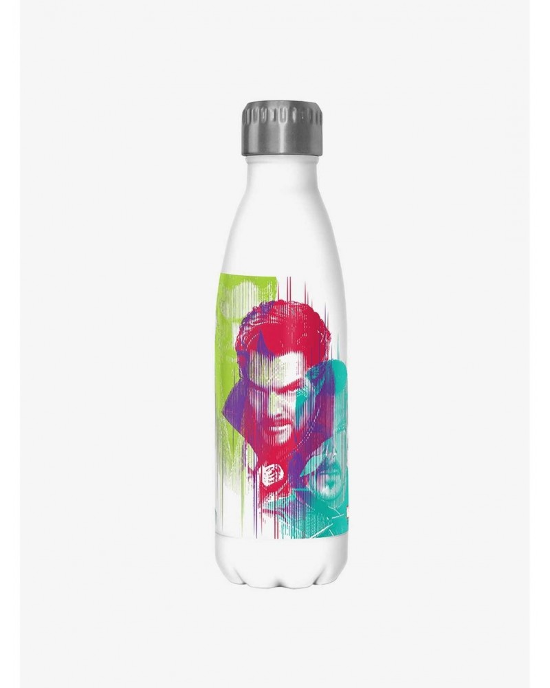 Marvel Doctor Strange in the Multiverse of Madness Strange Portraits Stainless Steel Water Bottle $5.98 Water Bottles