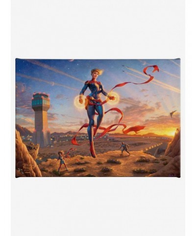 Marvel Captain Marvel Dawn of a New Day 10" x 14" Gallery Wrapped Canvas $37.08 Canvas