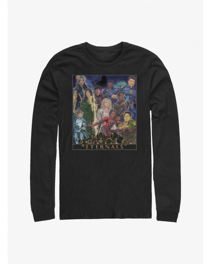 Marvel Eternals Art Frame Poster Long-Sleeve T-Shirt $11.32 T-Shirts