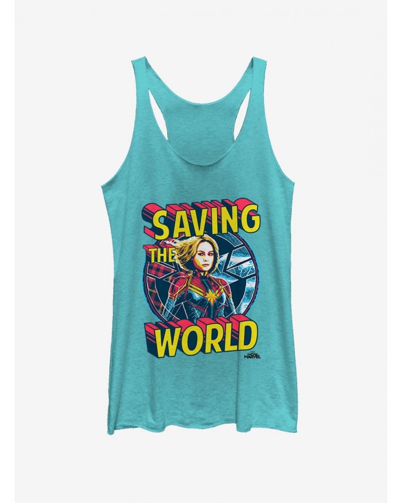 Marvel Captain Marvel Save Me Girls Tank Top $6.84 Tops