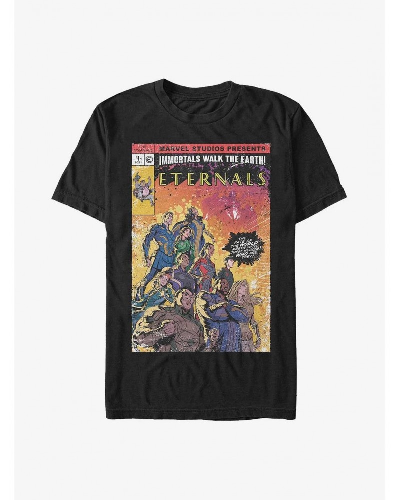 Marvel Eternals Vintage Style Comic Cover T-Shirt $9.37 T-Shirts