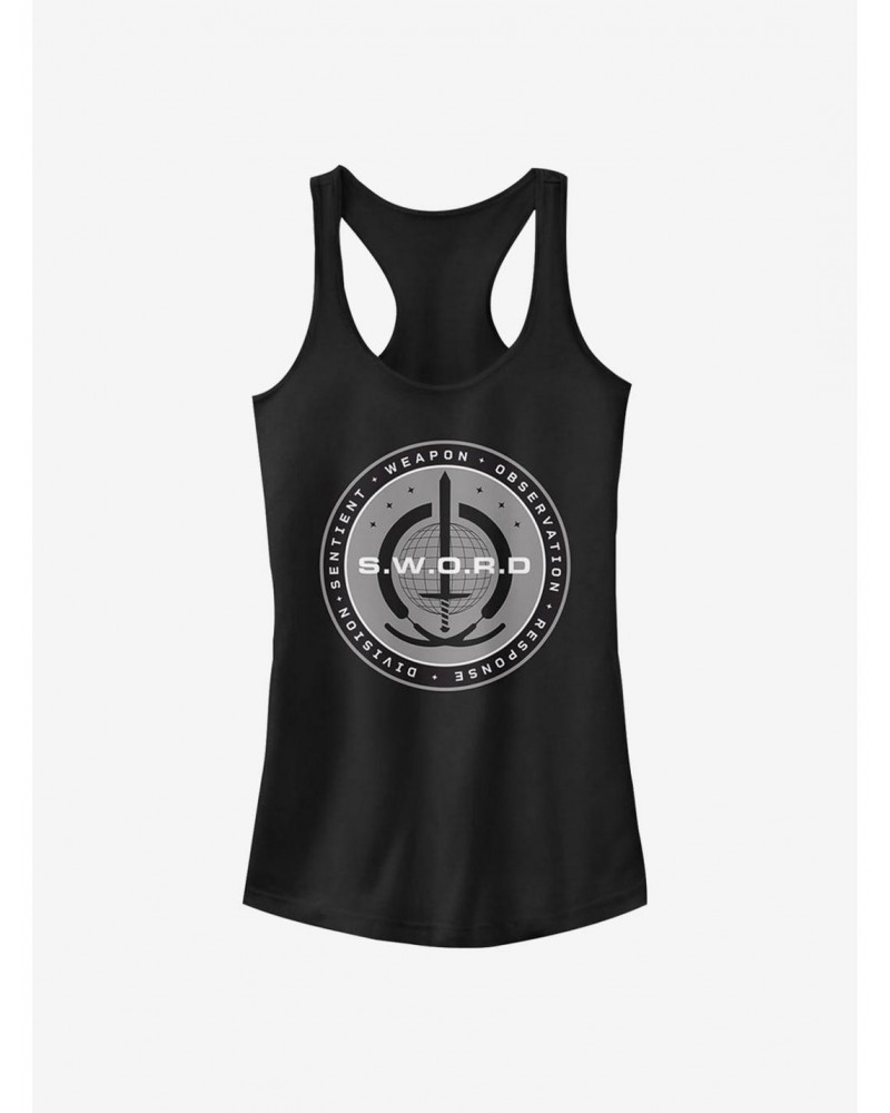 Marvel WandaVision S.W.O.R.D Logo Girls Tank $7.37 Tanks