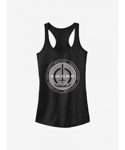 Marvel WandaVision S.W.O.R.D Logo Girls Tank $7.37 Tanks