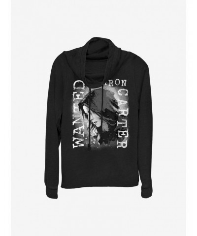 Marvel The Falcon And The Winter Soldier Soldier Sharon Carter Wanted Cowlneck Long-Sleeve Girls Top $12.21 Tops