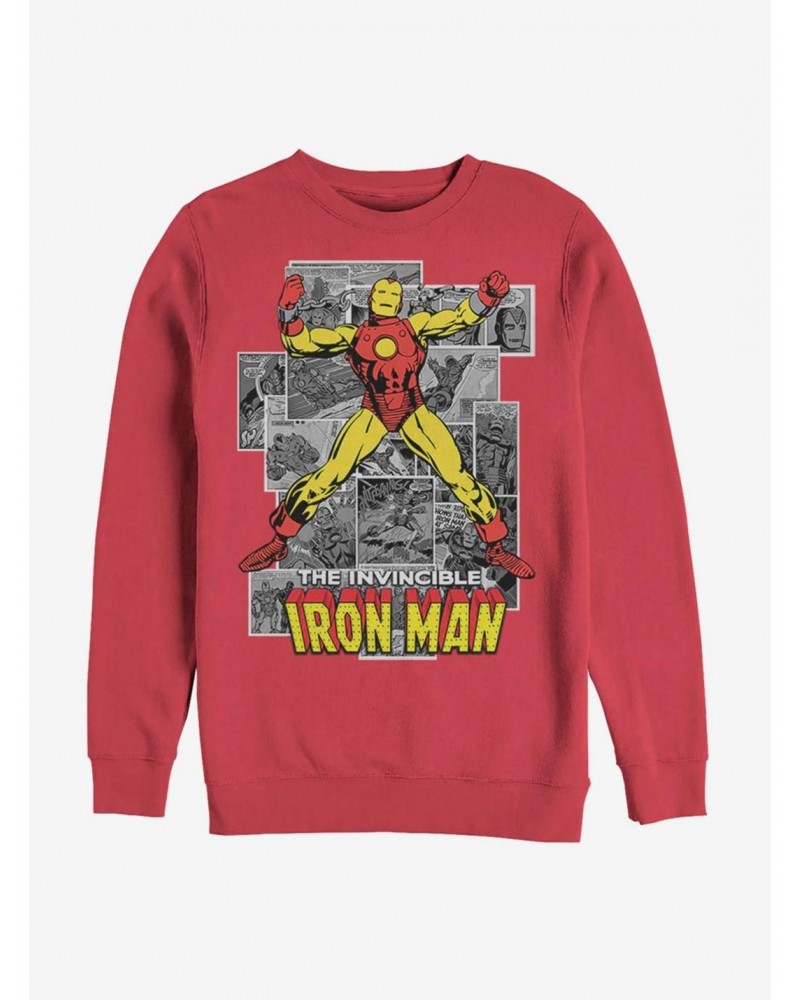 Marvel Iron Man Comic Iron Man Sweatshirt $8.86 Sweatshirts