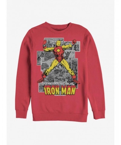 Marvel Iron Man Comic Iron Man Sweatshirt $8.86 Sweatshirts