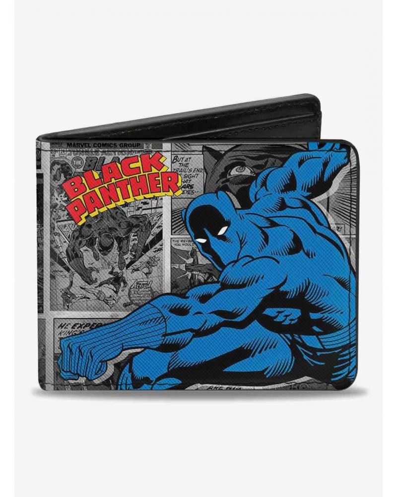 Marvel Black Panther Comic Blocks Bifold Wallet $10.45 Wallets