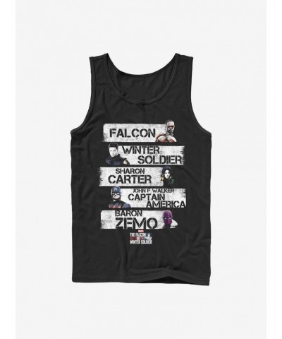 Marvel The Falcon And The Winter Soldier Character Stack Tank $8.76 Tanks