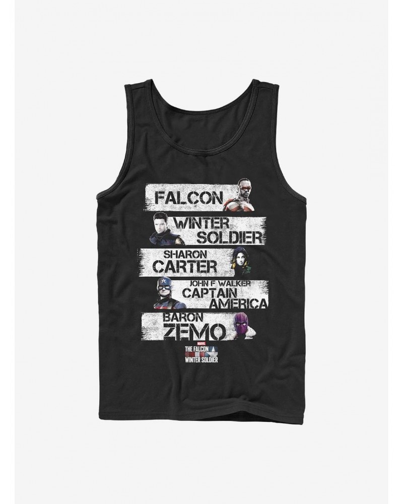 Marvel The Falcon And The Winter Soldier Character Stack Tank $8.76 Tanks