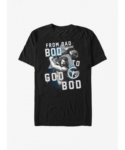 Marvel Thor: Love and Thunder From Dad Bod To God Bod T-Shirt $7.46 T-Shirts