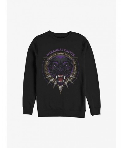 Marvel Black Panther: Wakanda Forever Growling Panther Sweatshirt $9.15 Sweatshirts