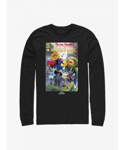 Marvel Doctor Strange In The Multiverse of Madness Modern Comic Cover Long-Sleeve T-Shirt $8.69 T-Shirts