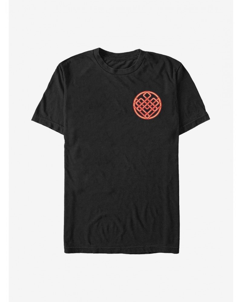 Marvel Shang-Chi And The Legend Of The Ten Rings Symbol Badge T-Shirt $6.88 T-Shirts