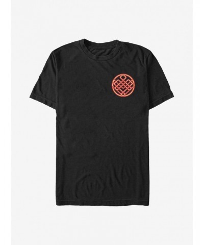 Marvel Shang-Chi And The Legend Of The Ten Rings Symbol Badge T-Shirt $6.88 T-Shirts