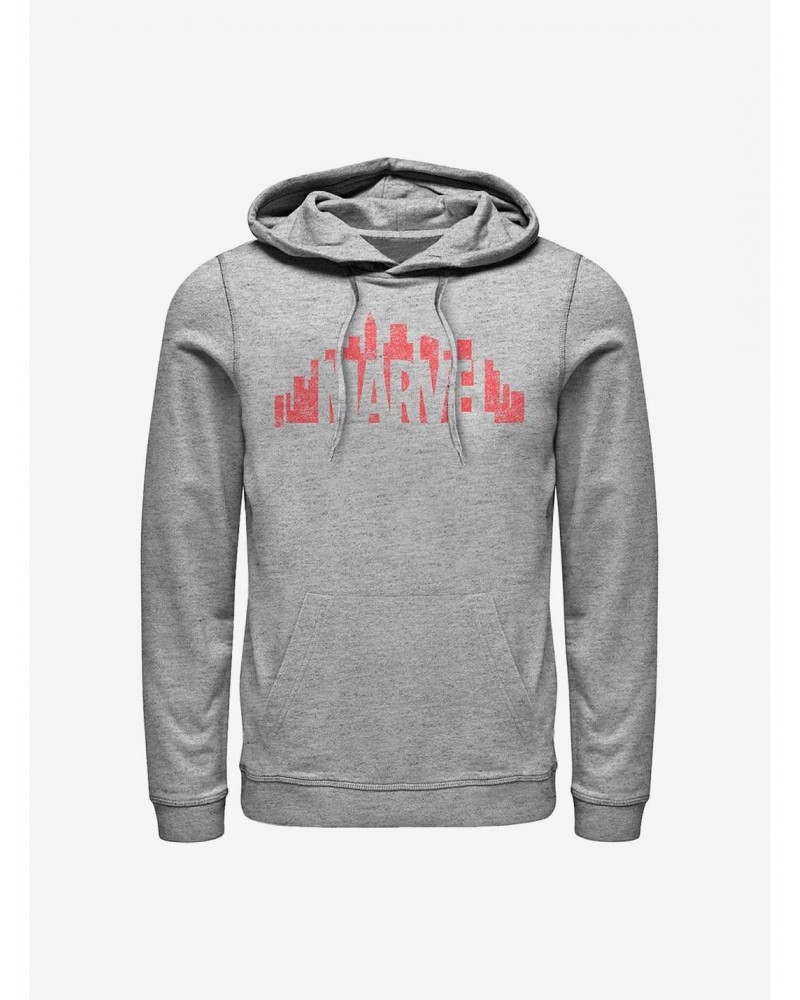 Marvel Skyline Logo Hoodie $16.52 Hoodies