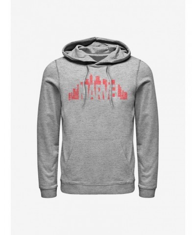 Marvel Skyline Logo Hoodie $16.52 Hoodies