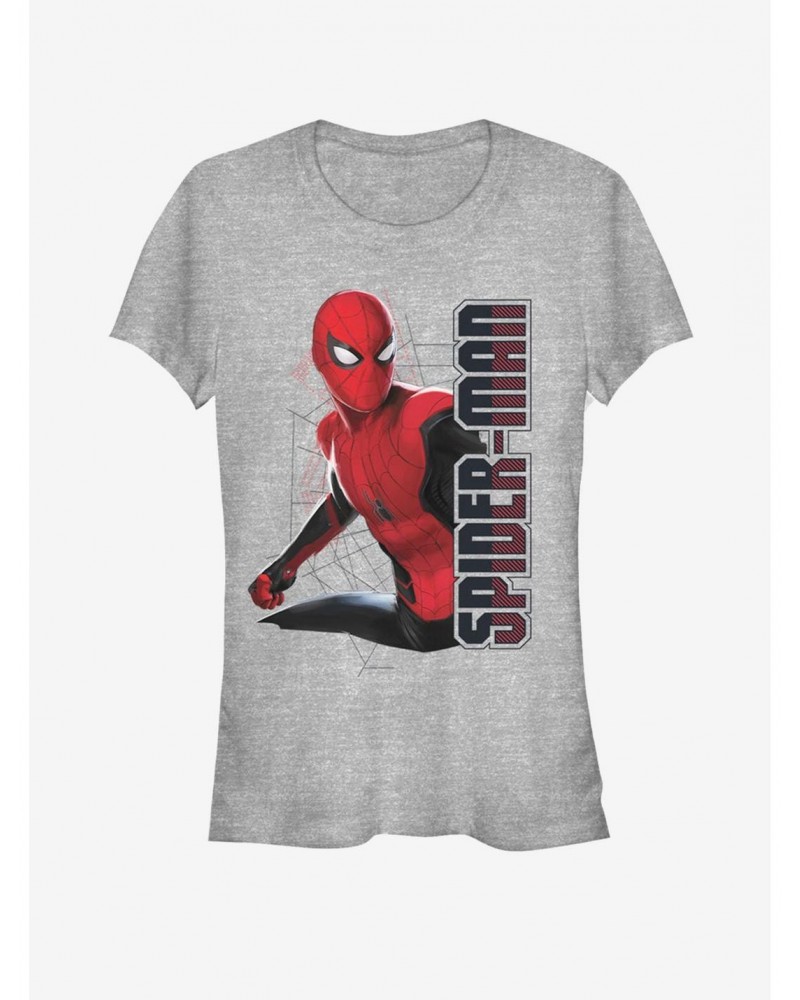 Marvel Spider-Man Far From Home Spider Webs Girls T-Shirt $9.76 T-Shirts