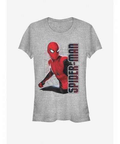 Marvel Spider-Man Far From Home Spider Webs Girls T-Shirt $9.76 T-Shirts